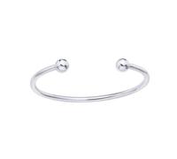 Kids Sterling Silver Torque Baby Bangle Bracelet 2.5mm - AKB012 Jewelco London White One Size
