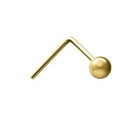 Jewelco London Ladies 9ct Yellow Gold Ball Nose Stud 2mm