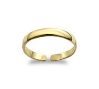9ct Gold Elegant Minimalist D-Shape Band Toe Ring 2.5mm - JTR003 Jewelco London Gold One Size
