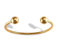 Jewelco London Men's Solid 9ct Yellow Gold Torque 3mm Bangle Bracelet