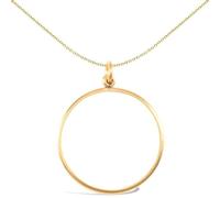 Jewelco London Pendants-Coin Mounts, Gold, JSP019-F