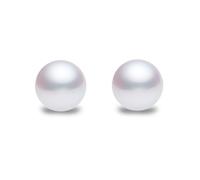 Jewelco London Sterling Silver 4mm Natural Freshwater Cultured Pearl Stud Earrings - AES010