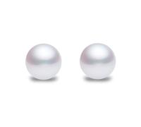 Jewelco London Sterling Silver 4mm Natural Sea Water Cultured Pearl Stud Earrings - AES062