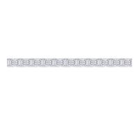 Jewelco London Sterling Silver 6mm Gauge Byzantine Bracelet - 7.5 inch 19cm - 7.5 inch
