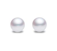 Jewelco London Sterling Silver 6mm Natural Freshwater Cultured Pearl Stud Earrings - AES008
