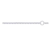 Jewelco London Unisex Solid 18ct Gold Cable Trace 1.3mm Adjustable Pendant Chain Necklace 16-18inch 40-45cm