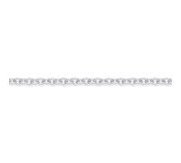 Jewelco London Unisex Solid 950 Platinum Oval Link Rolo Trace 1.4mm Gauge Pendant Chain Necklace - 20 inch