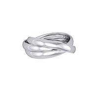Jewelco London Women's 9ct White Gold Russian Wedding Ring - RNR0213B942 | Size: Q Jewelco London White Q