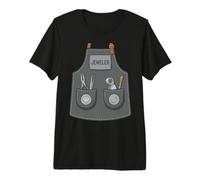 Jeweler Funny Jewelry Maker Gemologist Apron Costume Premium T-Shirt