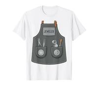Jeweler Funny Jewelry Maker Gemologist Apron Costume T-Shirt