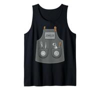 Jeweler Funny Jewelry Maker Gemologist Apron Costume Tank Top