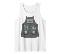 Jeweler Funny Jewelry Maker Gemologist Apron Costume Tank Top