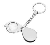 Jewelers Loupe 30X Small Pocket Magnifying Glass Folding Magnifier Glass Keychain Foldable Reading Magnifier Mini Magnification Loupe for Jewelers Gems Diamonds Coins Stamps Antiques