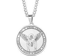 Jewelers Stainless Steel The Seven Archangels Medallion Occult Amulet Pendant