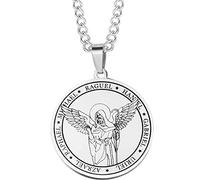 Jewelers Stainless Steel The Seven Archangels Medallion Occult Amulet Pendant