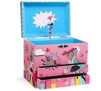 Jewelkeeper Girl Power Superhero Musical Jewellery Box with 2 Pull-out Drawers, Fur Elise Tune