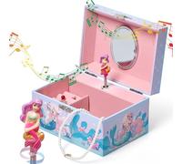Jewelkeeper Girls Music Jewellery Box Durable Pine Fiberboard with Soft Pink Lining Kids Jewellery Box The Beautiful Dreamer Melody - Gifts for Girls