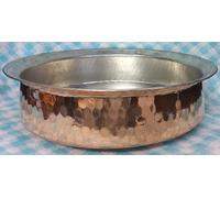jewellary hub Traditional Copper Chicken Biryani Handi | Lagan Handi | Hammered Dish Pan | Tin Lining Pot | Kitchenware Indian Cooking Utensils (Copper, 5 Liter)