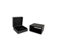 Jewellbox Deluxe Black Necklace Box - Elegant Jewelry Presentation and Storage for Bracelets, Necklaces, Bangles, and Earrings