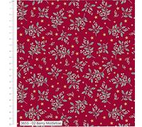 Jewelled Christmas by The Craft Cotton Co. 100% Cotton 112cm Wide Christmas Printed Fabric for Sewing, Dressmaking, Patchwork