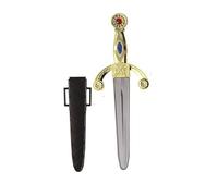 Jewelled Dagger in Sheath Pirate Roman Fake Medieval Knife Toy Weapon Fancy Dress