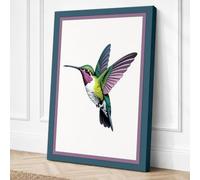 Jewelled Hummingbird Canvas Wall Art Print 30x20 Inch