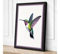 Jewelled Hummingbird Canvas Wall Art Print 36x24 Inch