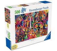 Jewelled Jungle Jigsaw Puzzle - 500 Pieces | Vibrant Rainforest Animal Design