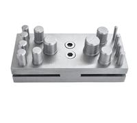 Jewellers Circle Disc Cutter 14 Hole Punch Set (3-16mm) Metal Punching Tool