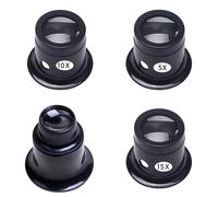 Jewellers Loupe, 5X 10X 15X 20X Professional Eye Loupe Magnifier Jewellery Magnifying Glass Watchmaker Tool for Stamp Coin Diamond Repairing