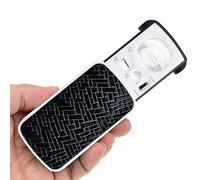 Jewellers Loupe Magnifier 30x 60x 90x Illuminated Jewelers Eye Loupe Magnifier, Jewellery Magnifying Glass Pocket Magnifier Jewellers Loupe Jewellers Magnifying Glass Pocket Magnifying Glass for Gems