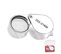 Jewellers Loupe Magnifying Glass, 30X Handheld Magnifier Jewelers Loupes