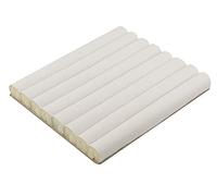 Jewellers Small Ring Rolls Display Insert - Colour Choice, Jewellery Cufflink Shop Stall Presentation (White Leatherette)
