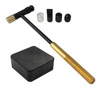 Jewellers Tools 2.5" Rubber Block & 6 Hammer Set : Precision Hammers Interchangeable Heads (245)