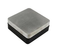 Jewellers Tools 2.5" RUBBER/STEEL BLOCK : Solid Dapping Doming Bench Anvil 60x60x25mm Craft Tool (365)