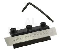Jewellers Tools 3/32" x 1/2" x 3" Sq Shank Clamp Type Parting Tool M2 HSS Chipbreaker Blade