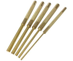 Jewellers Tools 5pc Long Drive Brass Pin Punch Set (3-9.5mm) : From 1/8-3/8" Tool (580)