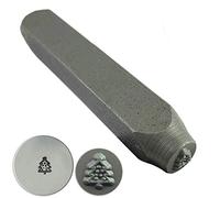 Jewellers Tools 6mm Christmas Tree Punch Metal Stamp Tool (70)
