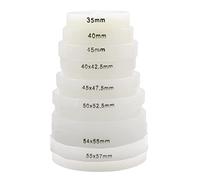 Jewellers Tools 8 X Large Nylon Push On Dies : For Watch Case Back and Glass Presses 35mm to 57mm (125)