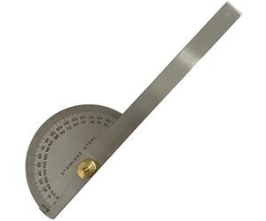 Jewellers Tools Engineers 0-180 Degree Protractor Square Rule Gauge Drill Point Tool 6" SS 150mm