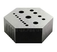 Jewellers Tools Hexagonal Staking anvil 15 holes & 5 serrations watch tool riveting