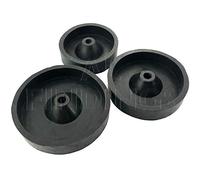 Jewellers Tools SET OF 3 RUBBER SPRUE : Perforated Flasks Wax Casting Perforated Base Cylinders Vacuum 3", 3.5" & 4" (450)