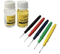 Jewellers Tools WATCH & CLOCK OIL + 5 OIL PINS : Lubricant Servicing Repairing Horology Tool 10ml (60)