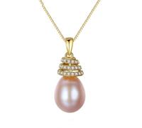 jewellery 925 Sterling Silver Friend Necklace for Women Spiral Cubic Zirconia and Pearl Pendant Necklaces jewellery