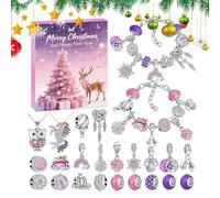 Jewellery Advent Calendar | Christmas Advent 24 Days 2025, Jewellery Kit for Girls with Earrings, Necklace, Bracelet for Countdown | For Adults, Women, Family, Birthday, St, Se référer à la