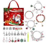 Jewellery Advent Calendar, Christmas Advent Calendar Teenage Girls Advent Calendar 24-Days Christmas Countdown Calendar Charm Bracelet Jewellery Advent Calendar for Girls Kids Teens and Women (C)