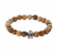 Jewellery Agate Bracelet with Buddha Pendant for Him and Her, Real Natural Stones, Stretch Bangle 8 mm, Great Gift for Women - 19 cm Household faucets
