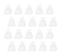 Jewellery Bags Drawstring White Gauze 50pcs for Wedding Favors | Elegant Small Gift Pouches, Bridal Shower Use, Helps Keep Tiny Items Secure and Easy to Access