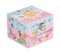 Jewellery Box, Glitter Rainbow Princess Jewellery Box, Girls Jewellery Box, Children's Jewellery Box, Jewellery Box with Mirror and Drawer, Musical Ballerina Jewellery Box, Christmas