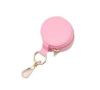Jewellery Box With Keychain Portable Jewelry Organizers Keychain | For Rings And Earrings With Sturdy PU Leather Construction Display Box(Pink)